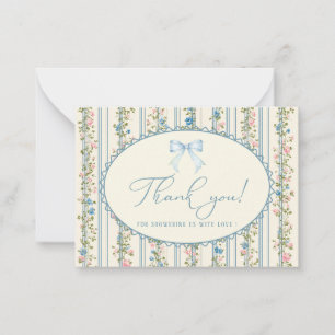 Elegant Watercolor spring wildflowerFlat Note Card