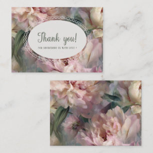 Elegant Watercolor spring wildflowerFlat Note Card