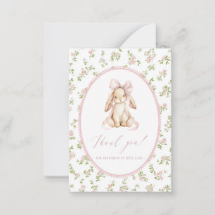 Elegant Watercolor spring wildflowerFlat Note Card