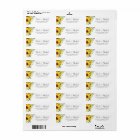 Elegant Watercolor Sunflowers Return Address