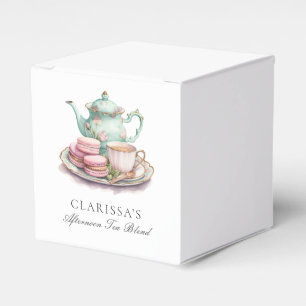 Elegant Watercolor Tea Party Party Favour Box