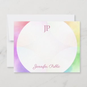 Elegant Watercolor Template Script Monogram Modern