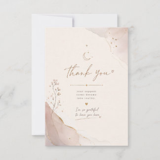 Elegant Watercolor Thank You Card