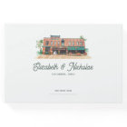 Elegant Watercolor Venue Illustration Wedding