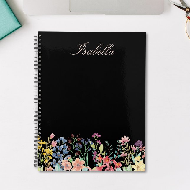 Elegant Watercolor Wildflower Floral Custom Planner (Creator Uploaded)