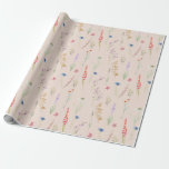 Elegant Watercolor Wildflower Garden Wrapping Paper<br><div class="desc">Pretty Elegant Watercolor Wildflower Garden Wrapping Paper is the perfect way to show your loved ones that you care. Available in two types of premium paper and different five sizes, our wrapping paper has all of your gift wrapping needs covered - because the presentation matters just as much as the...</div>