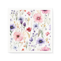 Elegant Watercolor Wildflower