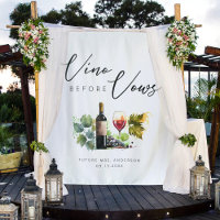Elegant Watercolor Wine Themed Bridal Shower