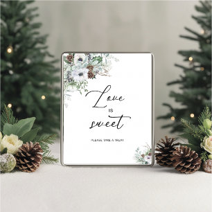 Elegant Watercolor Winter Anemones flowers bridal Poster