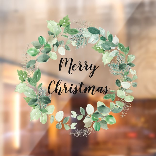 Elegant Watercolor Wreath Merry Christmas (Sheet 2)