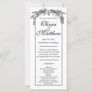 Elegant watercolor yellow roses lavender greenery