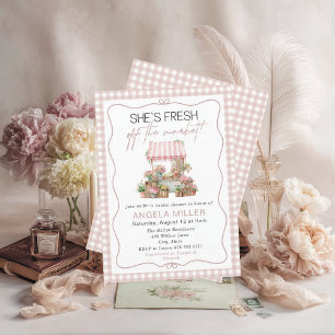 Elegant Watercolorfresh off the market  Bridal Sho Invitation