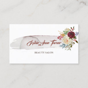 Elegant Watercolour Floral Burgundy Appointment