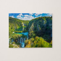 Elegant waterfall scenic, Croatia