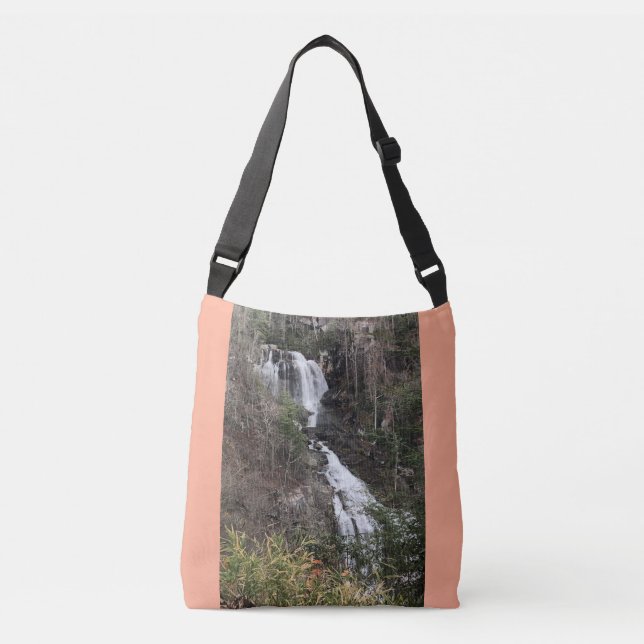 Elegant, Waterfall & Sunlight Scenes, Tote Bag (Front)