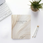 Elegant, waves, planner<br><div class="desc">Customer specific modern,  elegant,  waves planner.
Just edit your product in a few minutes. You can change the font/size/colour and position using "further personalise".</div>