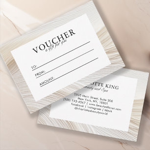 Elegant, waves, salon, voucher,gift certificate