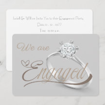 Elegant “We Are Engaged” Engagement Party