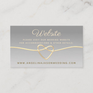 Elegant Website Wedding Enclosure Card