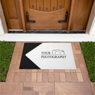 Elegant Wedding Add Personalised Photography Doormat