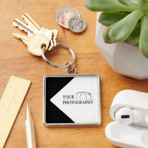 Elegant Wedding Add Personalised Photography Key Ring