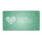 Elegant Wedding Address Flowery Heart Mint Green