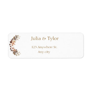 Elegant Wedding Address Label
