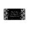 Elegant Wedding Address Winter Sparkle Black
