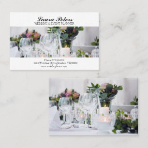 Elegant Wedding And Events Planner  Business Card