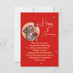 Elegant Wedding Anniversary  Card