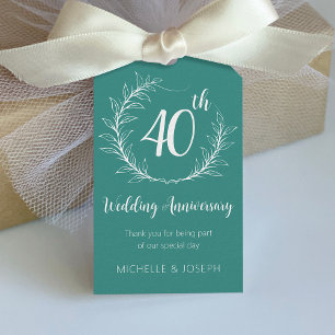 Elegant Wedding Anniversary Gift Tags
