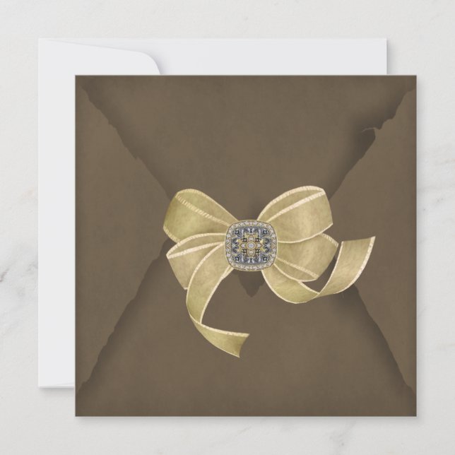 Elegant Wedding Anniversary Party Invitation (Front)