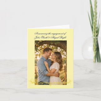 Elegant Wedding Announcement