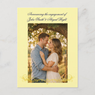 Elegant Wedding Announcement