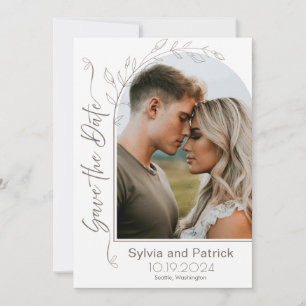 Elegant Wedding Announcement Save the Date Card