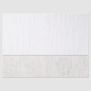 Elegant Wedding Artisan Floral Nuetral Gift Wrap Tissue Paper