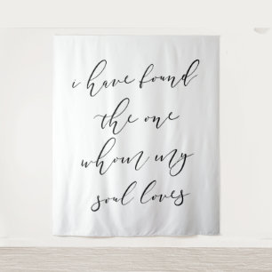 Elegant Wedding Backdrop Banner  Tapestry