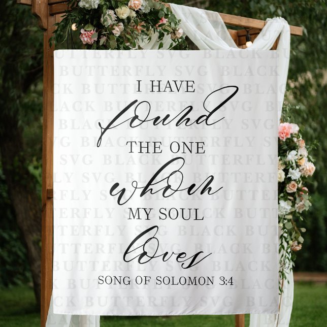 Elegant Wedding Backdrop Banner Tapestry (Wedding Backdrop)