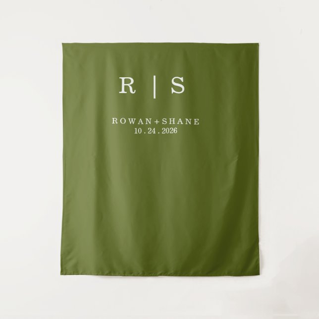 Elegant Wedding Backdrop Tapestry (Front)