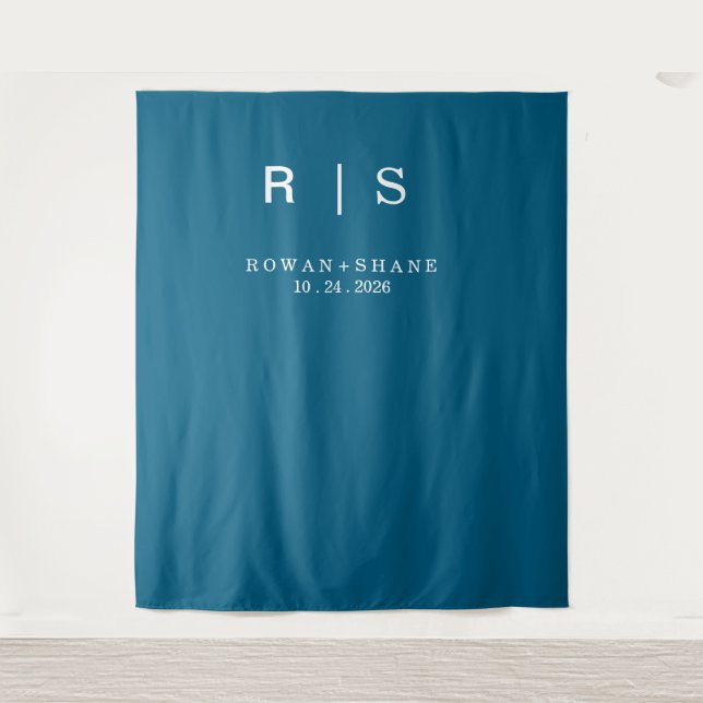 Elegant Wedding Backdrop Tapestry (Front)