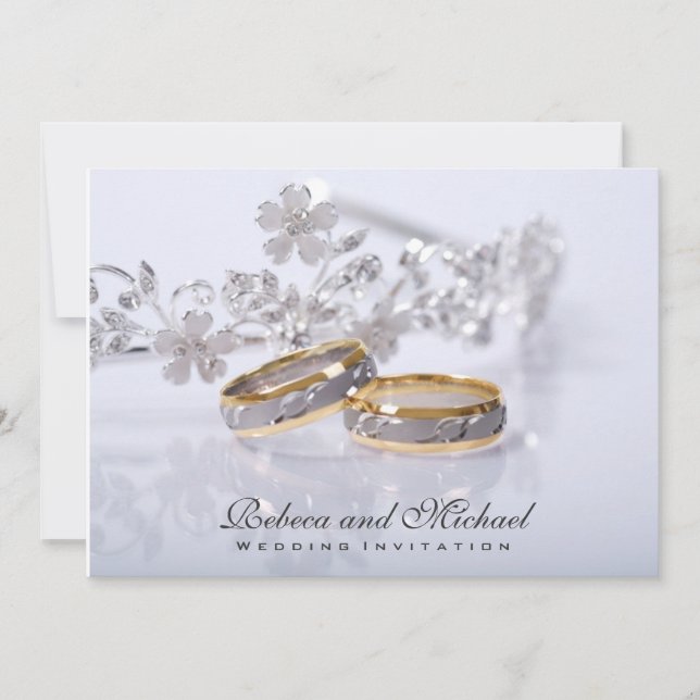 Elegant  Wedding Band Invitations (Front)