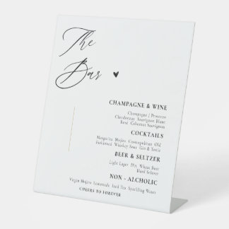 Elegant Wedding Bar Sign