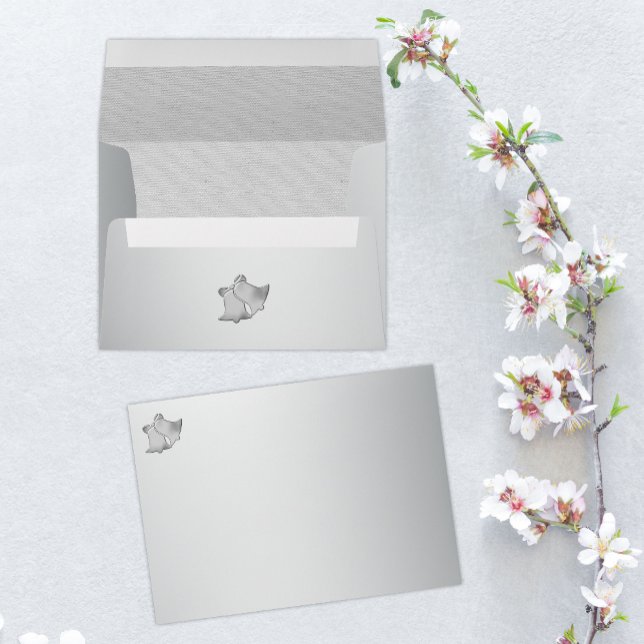 Elegant Wedding Bells Silver Wedding Envelope (Creator Uploaded)