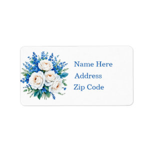 Elegant Wedding Bouquet customisable Label
