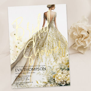 Elegant Wedding Bridal Shower Gold