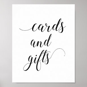 Elegant Wedding Cards and Gifts Sign - Alejandra