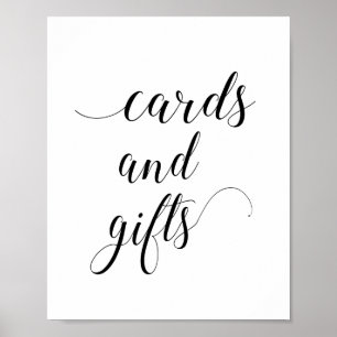 Elegant Wedding Cards and Gifts Sign - Alejandra