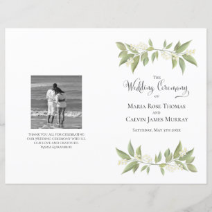 Elegant Wedding Ceremony Foliage Sage Greenery