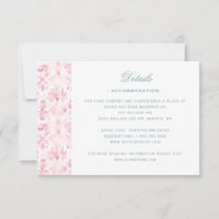 Elegant Wedding Crest w/ Roses Details Card