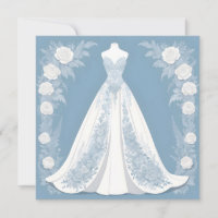 Elegant wedding dress illustration